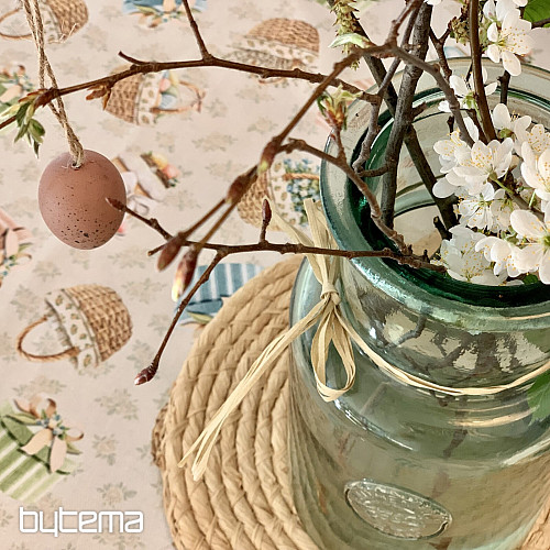 Mantel y bufanda COPAS DE PRIMAVERA