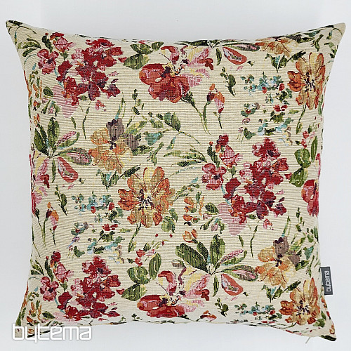 Funda de cojín tapiz JARDÍN DE PRIMAVERA