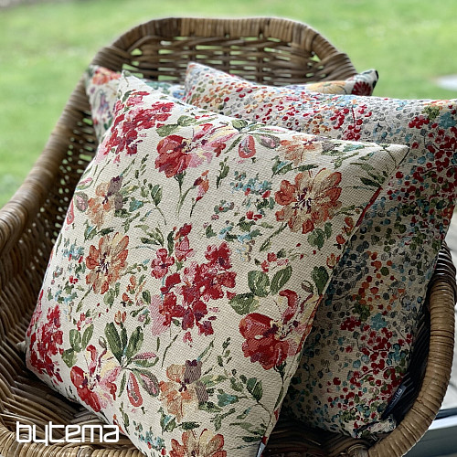 Funda de cojín tapiz JARDÍN DE PRIMAVERA
