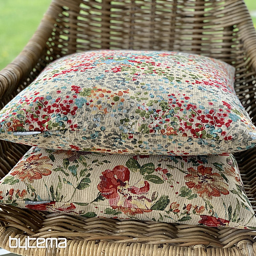 Funda de cojín tapiz JARDÍN DE PRIMAVERA