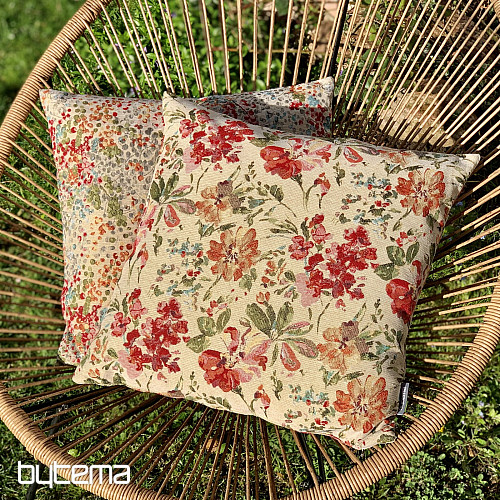 Funda de cojín tapiz JARDÍN DE PRIMAVERA