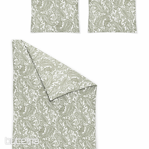 IRISETTE ropa de cama de satén de lujo FLORENZ 8447-30 VERDE