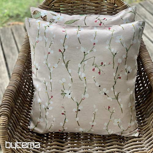 Funda de cojín decorativa Ramitas de NOA pequeña rosa