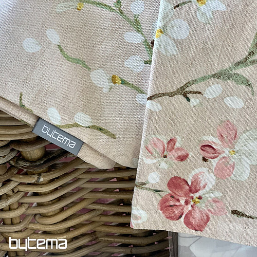 Funda de cojín decorativa Ramitas de NOA pequeña rosa