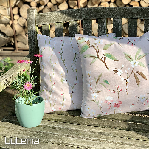 Funda de almohada decorativa NOA FLOWER rosa
