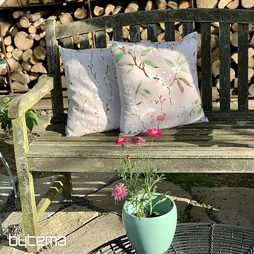 Funda de almohada decorativa NOA FLOWER rosa