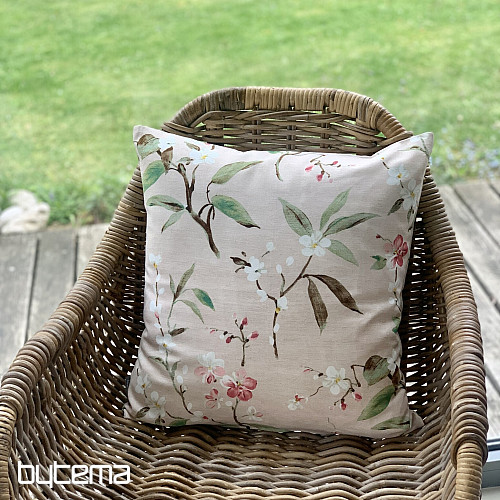 Funda de almohada decorativa NOA FLOWER rosa