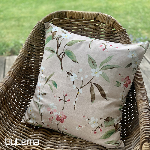 Funda de almohada decorativa NOA FLOWER rosa