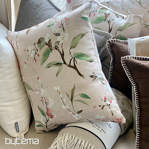 Funda de almohada decorativa NOA FLOWER rosa