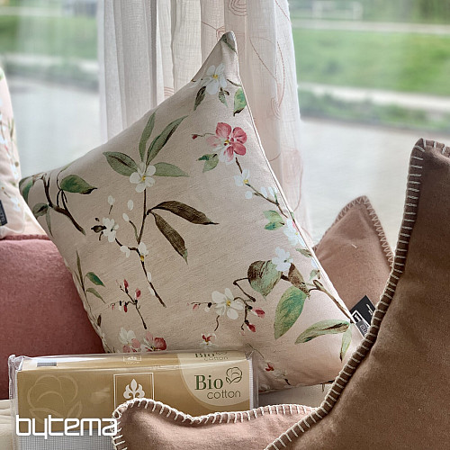 Funda de almohada decorativa NOA FLOWER rosa