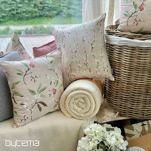 Funda de almohada decorativa NOA FLOWER rosa