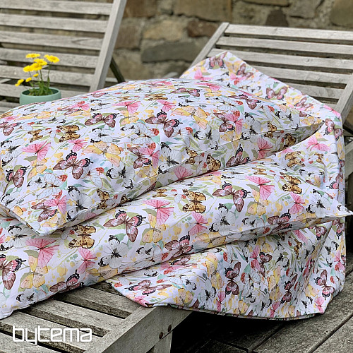 Ropa de cama francesa satén de algodón MARIPOSAS