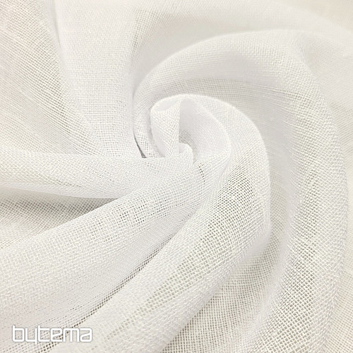 Cortina de lujo acabada GERSTER 11334/01 blanco
