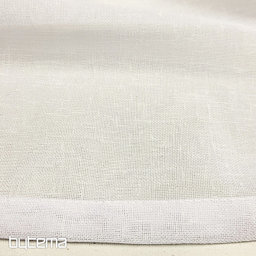 Cortina de lujo acabada GERSTER 11334/01 blanco