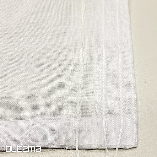 Cortina de lujo acabada GERSTER 11334/01 blanco