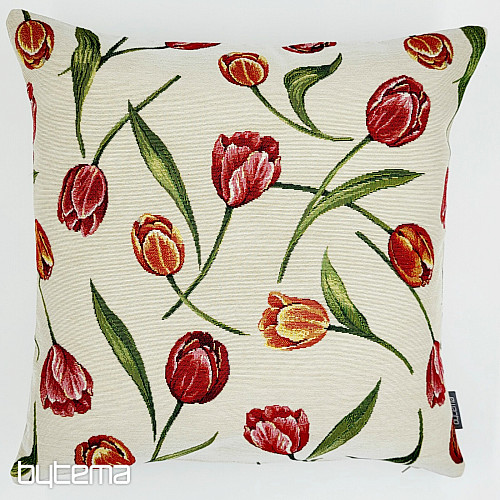 Funda de cojín tapiz TULIPS III estampado grande