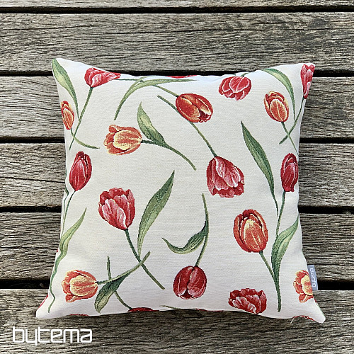Funda de cojín tapiz TULIPS III estampado grande
