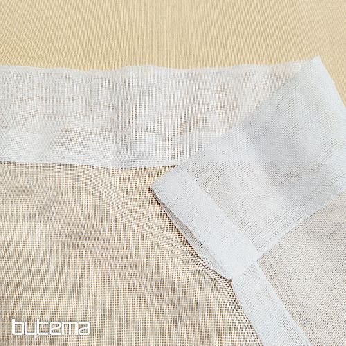 Cortina jacquard acabada BLANCO