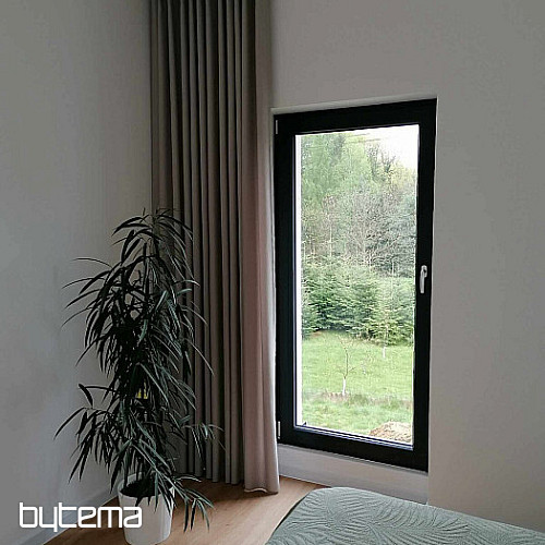 Tela decorativa de diseño monocolor GERSTER 7650 GRIS 870