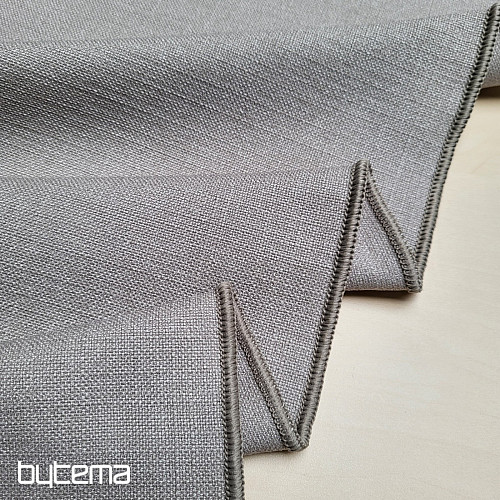 Tela decorativa de diseño monocolor GERSTER 7650 GRIS 870