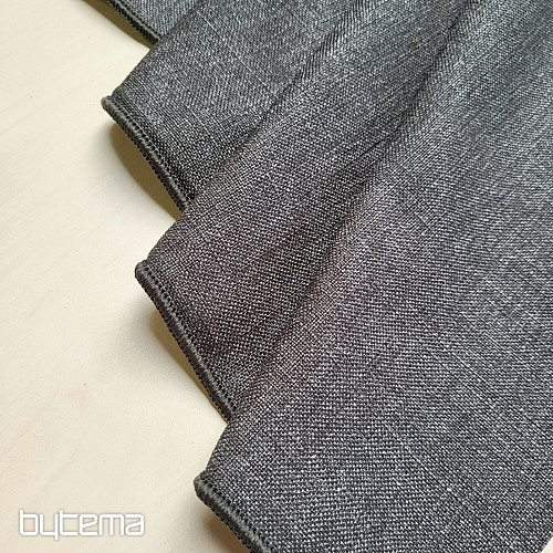 Tejido decorativo de diseño en color liso GERSTER 7650 GRIS GRUESO 0084