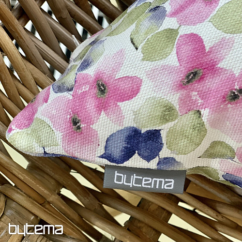 Funda de cojín decorativa FLORES PEQUEÑAS ROSA AZUL