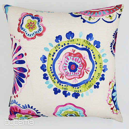Funda de almohada decorativa MANDALA y RAYAS