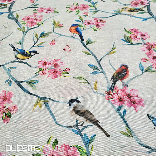 Tela decorativa PÁJAROS EN RAMAS