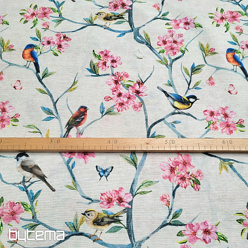 Tela decorativa PÁJAROS EN RAMAS