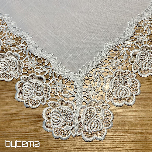 Mantel ENCAJE ROSA BLANCA