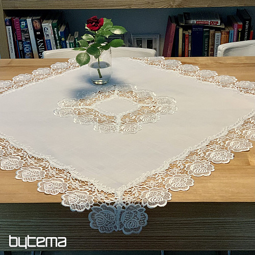 Mantel ENCAJE ROSA BLANCA