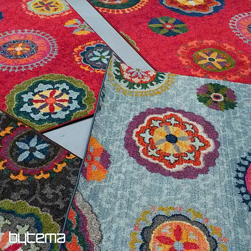 Alfombra pieza MANDALY gris-azul