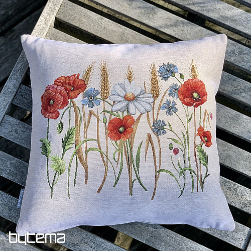 Funda de cojín tapiz FLORES DE CAMPO
