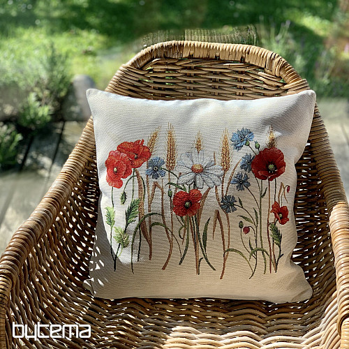 Funda de cojín tapiz FLORES DE CAMPO