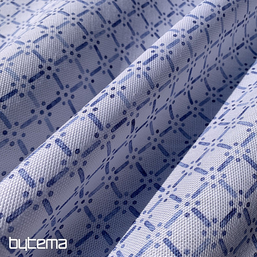 Mantel y pañuelo MONTANA GRID AZUL