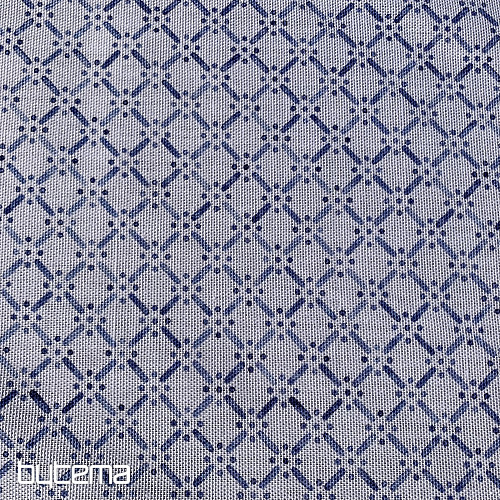 Mantel y pañuelo MONTANA GRID AZUL