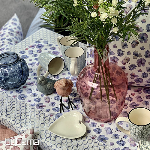 Revestimiento decorativo MONTANA VIOLETA FLORES AZULES