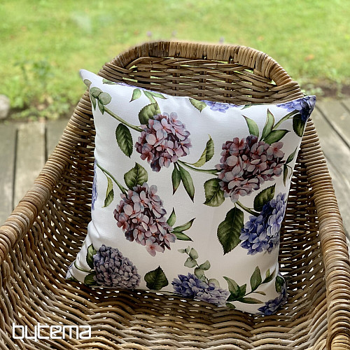 Funda de cojín decorativa AZUL HORTENSIA