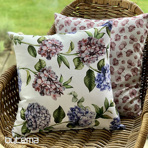 Funda de cojín decorativa AZUL HORTENSIA