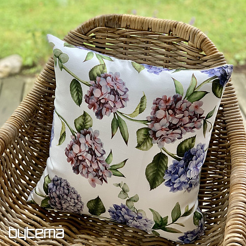 Funda de cojín decorativa AZUL HORTENSIA