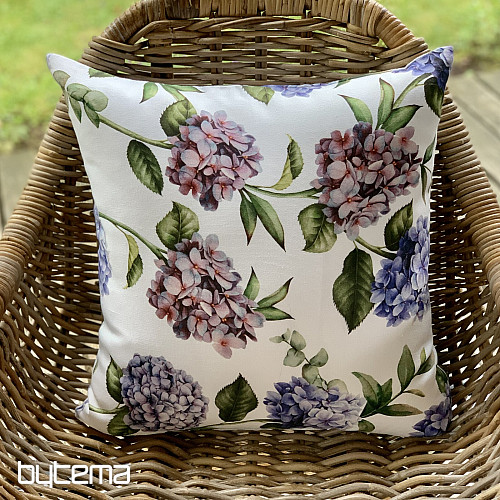 Funda de cojín decorativa AZUL HORTENSIA