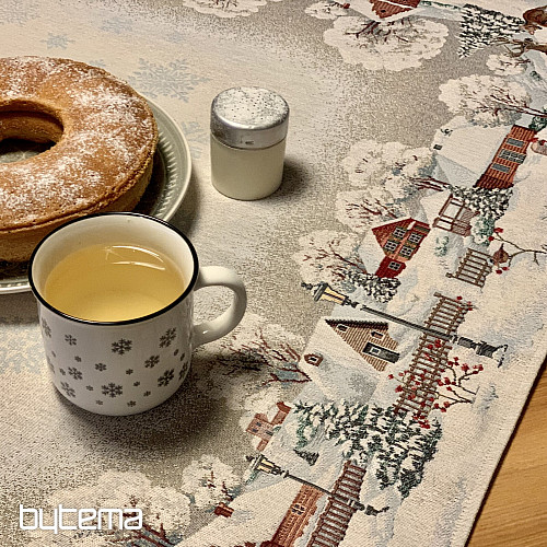 Mantel, mantón y mesa de gobelino INVIERNO IDYLKA