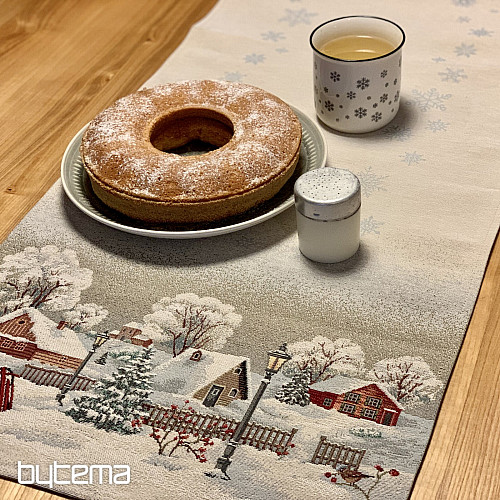 Mantel, mantón y mesa de gobelino INVIERNO IDYLKA