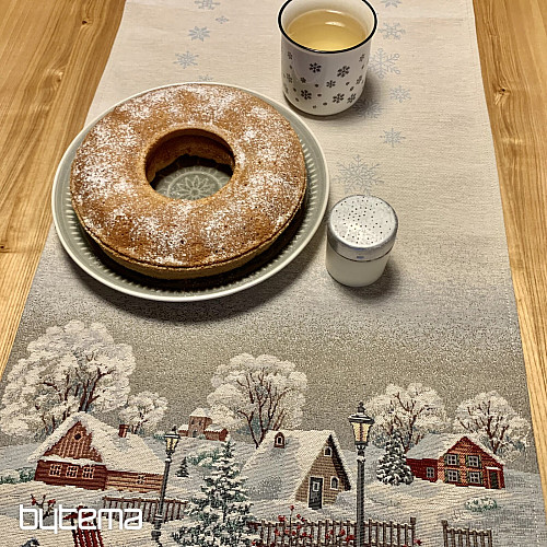 Mantel, mantón y mesa de gobelino INVIERNO IDYLKA