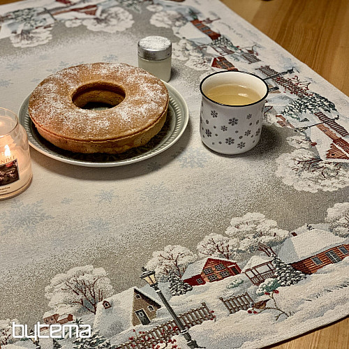 Mantel, mantón y mesa de gobelino INVIERNO IDYLKA