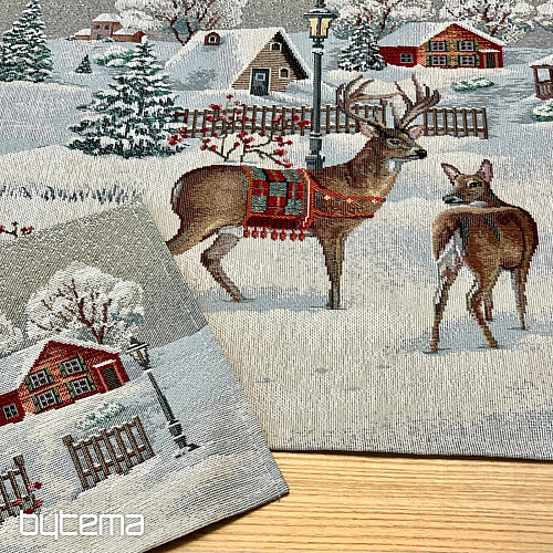Mantel, mantón y mesa de gobelino INVIERNO IDYLKA