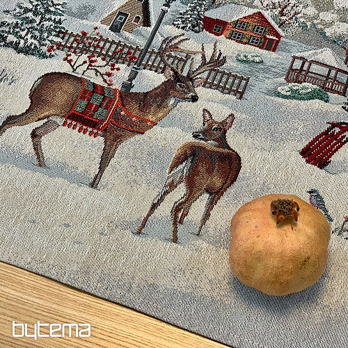 Mantel, mantón y mesa de gobelino INVIERNO IDYLKA