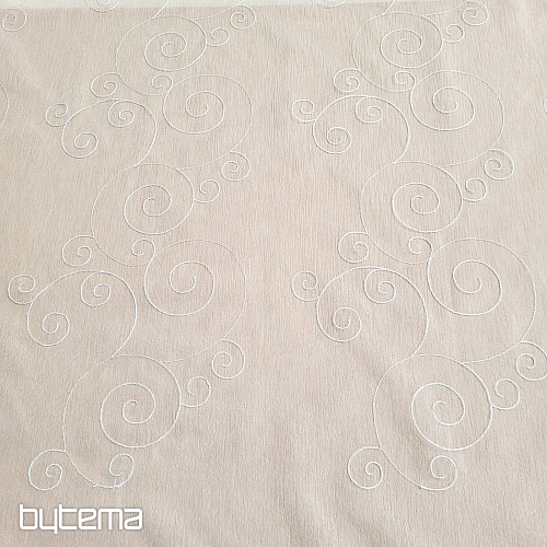 Cortina acabada ORNAMENTOS BORDADOS blanco