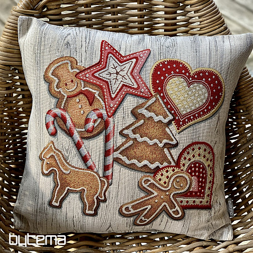 Funda de tapiz navideña PAN DE JENGIBRE NAVIDEÑO