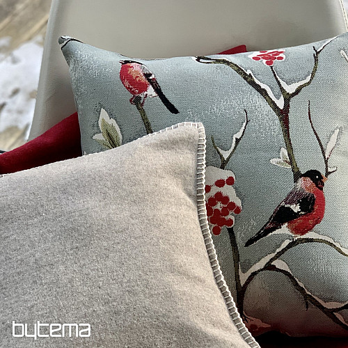 Almohada de lujo HÍL gris-azul